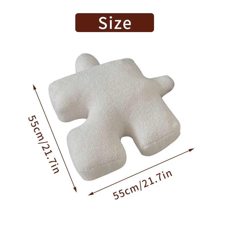 Fashion filling creative puzzle shaped pillow can be spliced with cushion, pillow, baby floor crawl game pad, home decoration