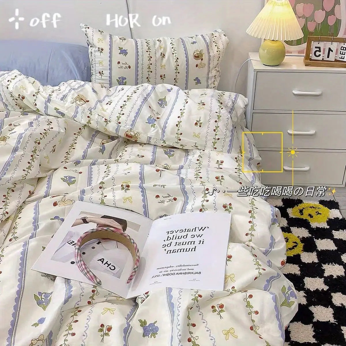 Ins Nordic Butterfly Bedding Set Flat Bed Sheet Duvet Cover Twin Full Queen Nordic Bed Linen Boy Girl Bedding Sets