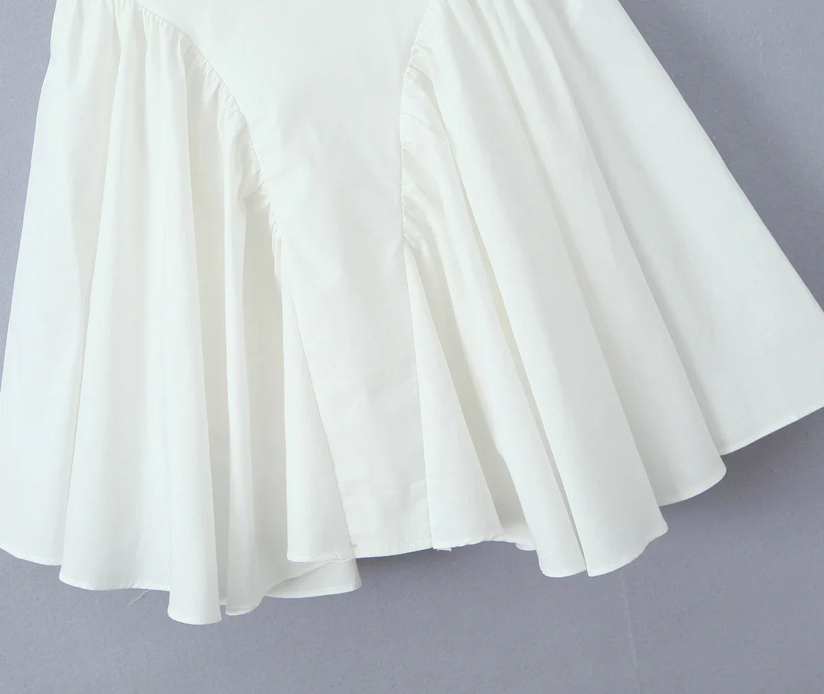 Deep Halter Neck Side Flare Mini Dress