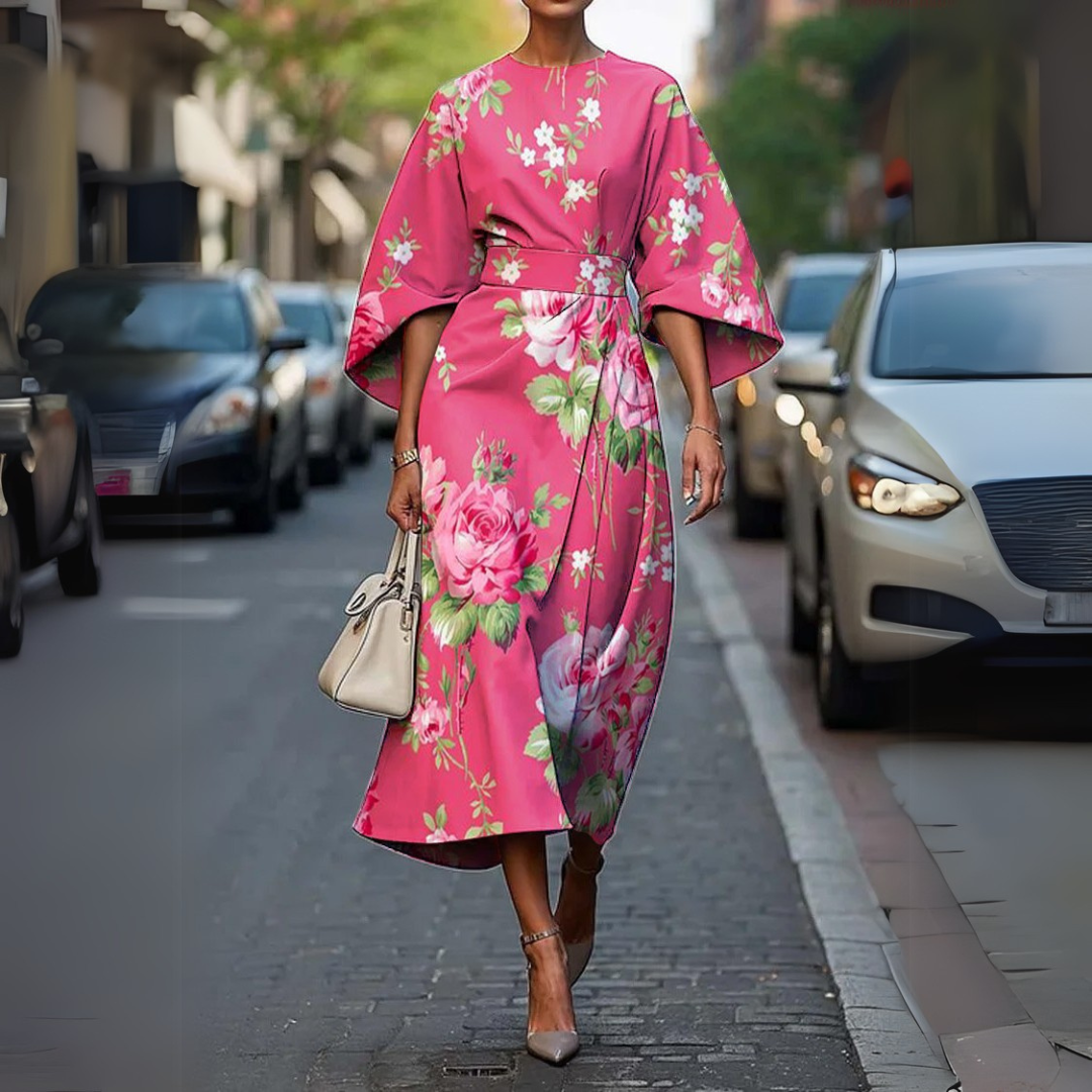 Long Dress with Elastic Waist