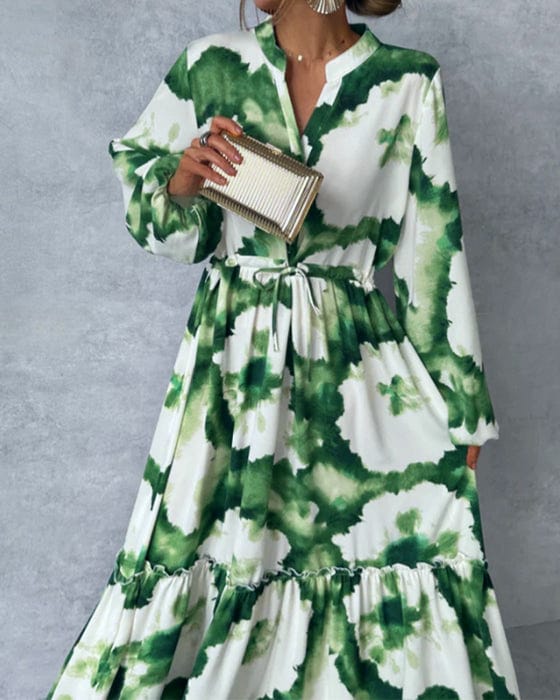 Abstract Maxi Dress