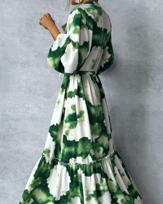 Abstract Maxi Dress