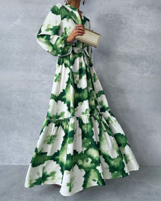 Abstract Maxi Dress