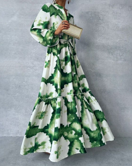 Abstract Maxi Dress