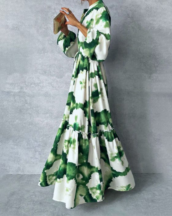 Abstract Maxi Dress