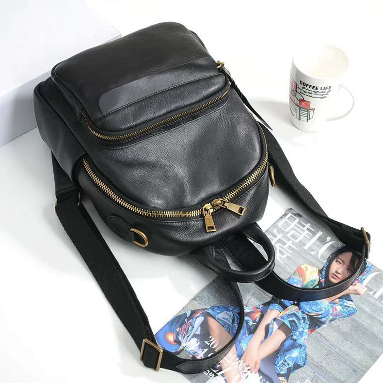 Retro Soft Leather Fashion Backpack