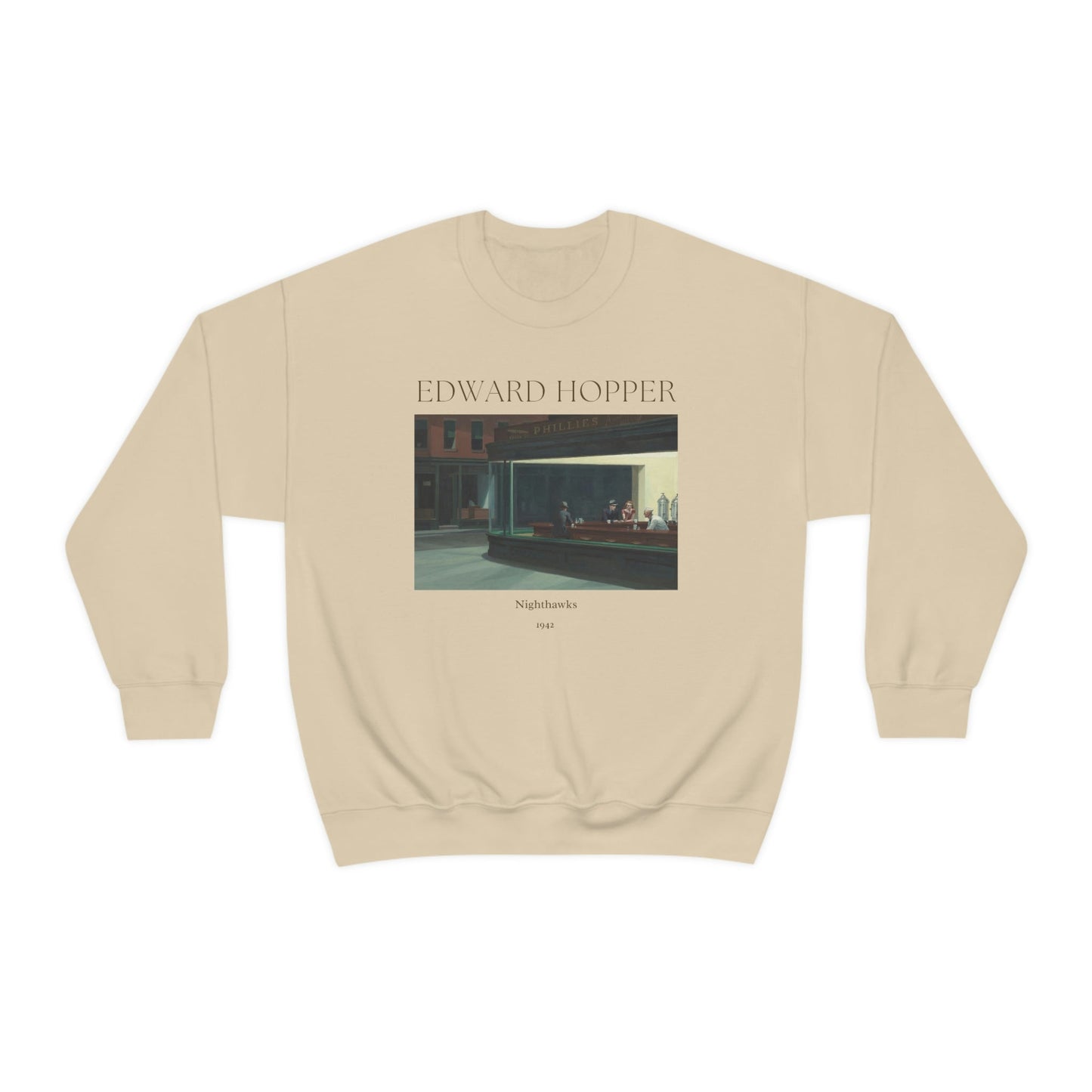 Edward Hopper Nighthawks Art Sweatshirt, Famous Painting Pullover