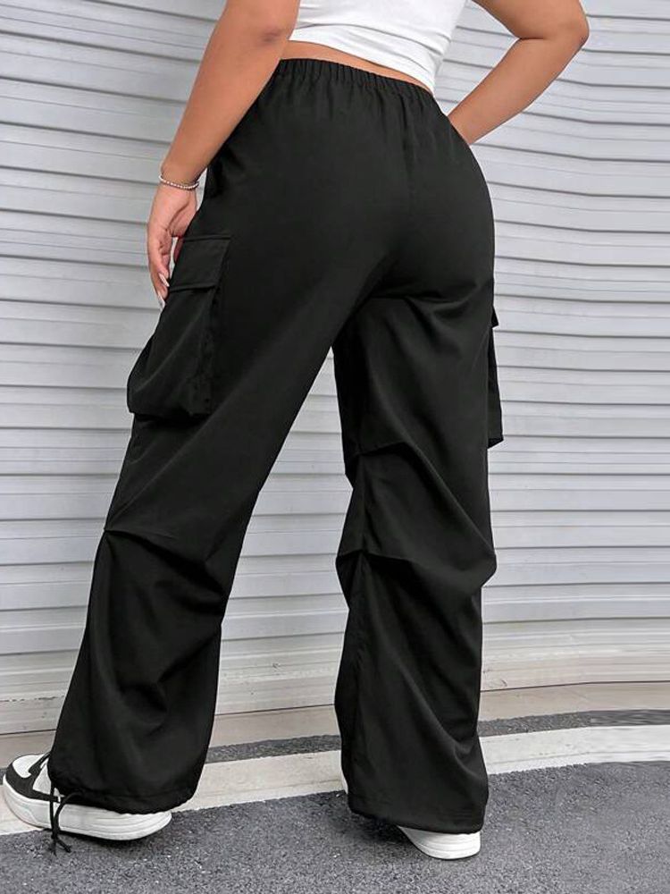 Women's Elastic Waist Casual Trousers