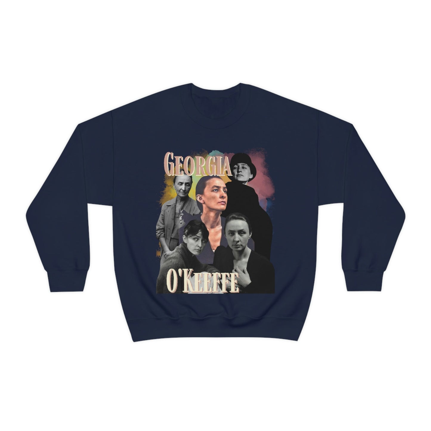 Georgia O'Keeffe Sweatshirt, Y2K Style Bootleg Famous American Modernist Artist Fan Retro Pullover Crewneck, Artist Gift