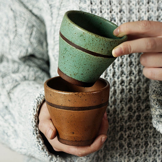 Ceramic Hand-painted Vintage Cup