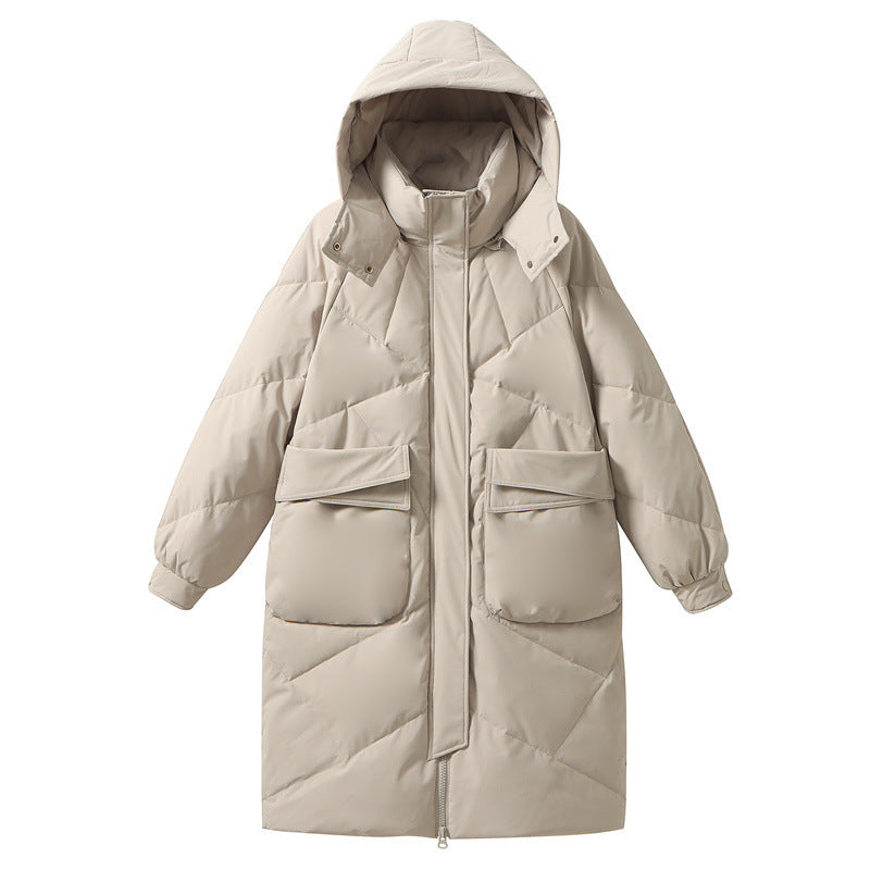 White Down High-end Warm Women's Slimming Coat