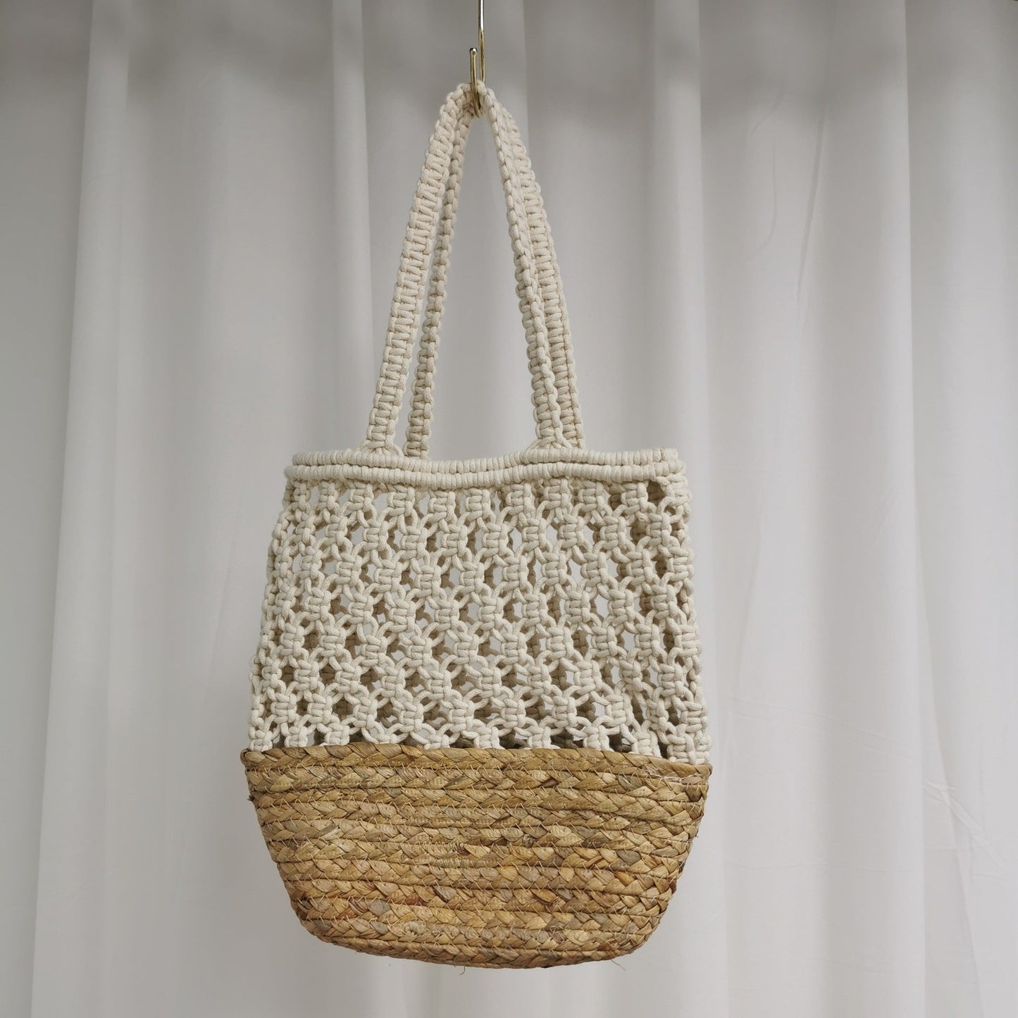 Shoulder Seaside Holiday Vegetable Basket Mesh Bag