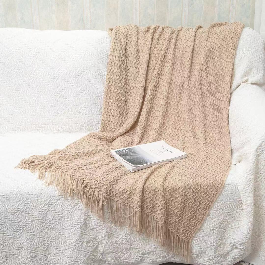 Office Thickened Warm Woven Shawl Blanket