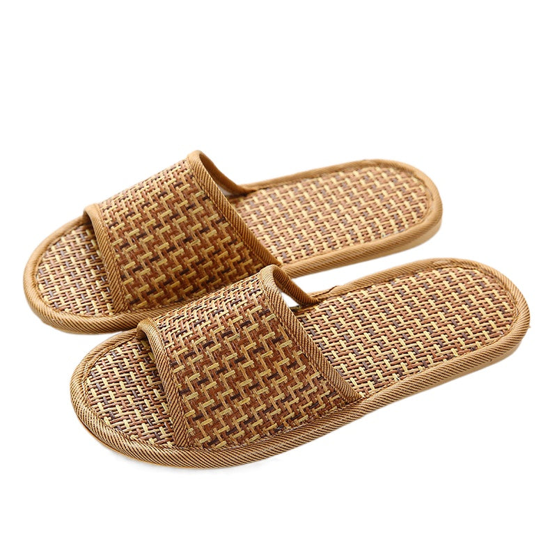 Rattan Straw Woven Slippers