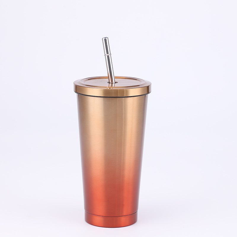 Stainless Steel Large-capacity Straw Insulation Cup