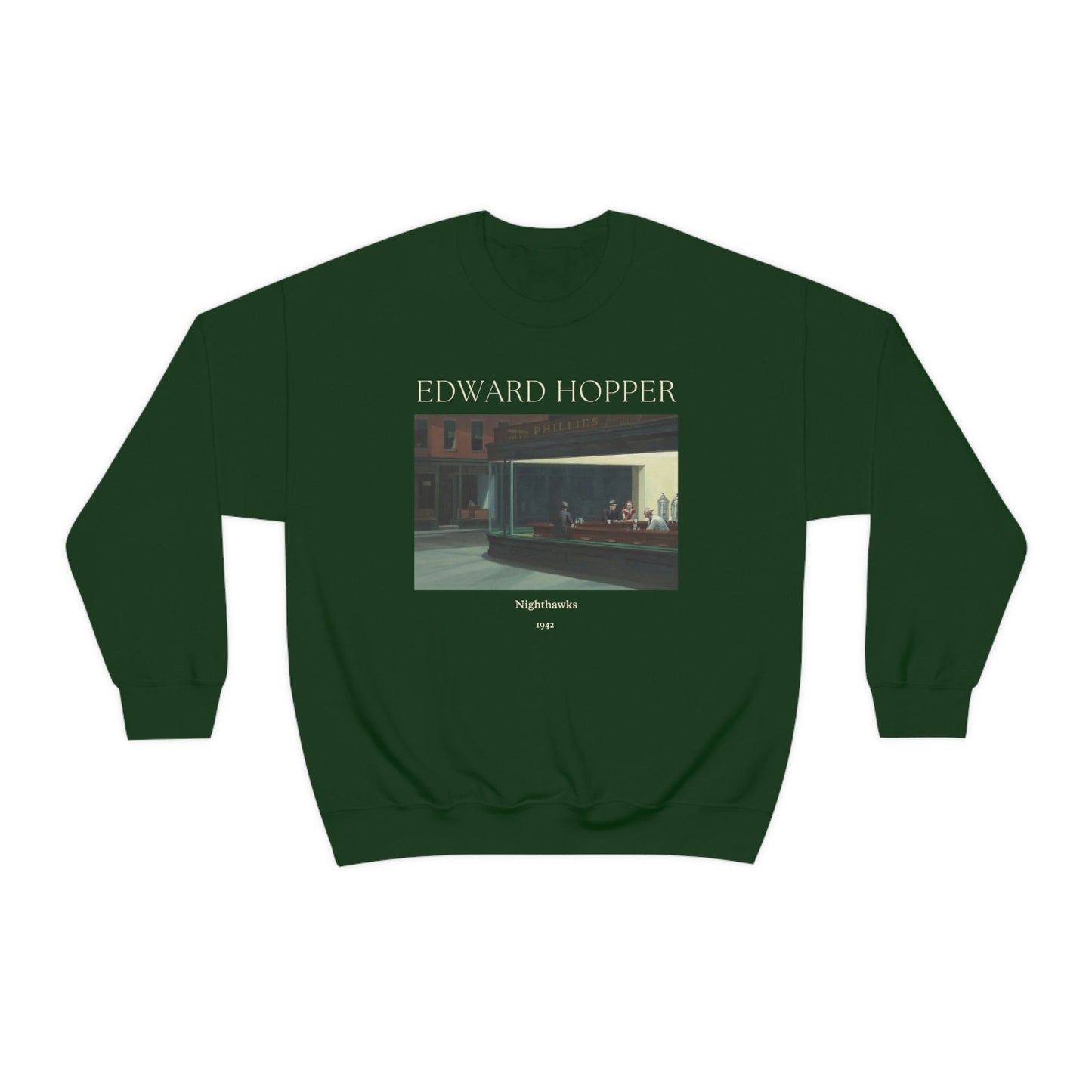 Edward Hopper Nighthawks Art Sweatshirt, Famous Painting Pullover