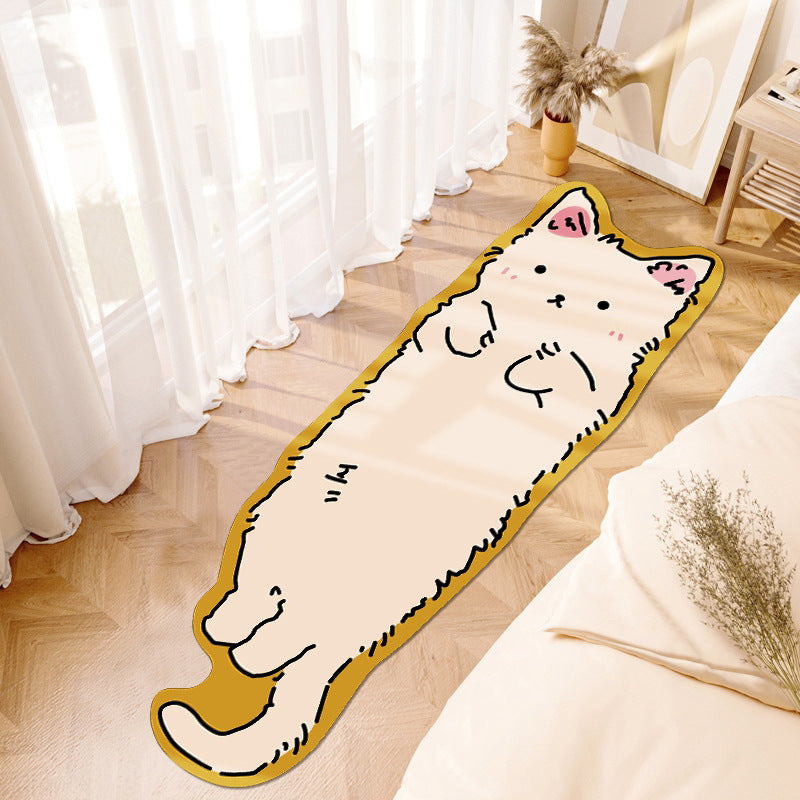 Cartoon Carpet Bedroom Bedside Blanket Window Cushion Washable Cashmere Room Foot Mat