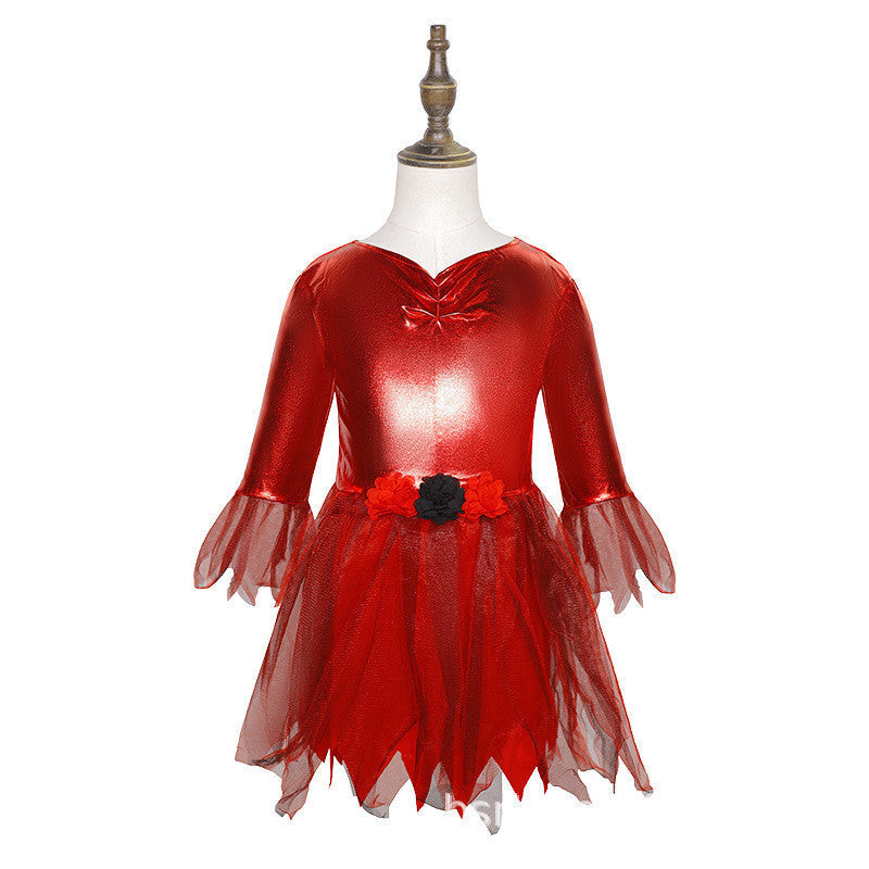 Halloween Red Devil Magic Costume Cosplay Kids