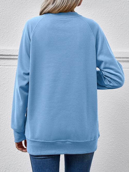 Round Neck Long Sleeve Sweatshirt