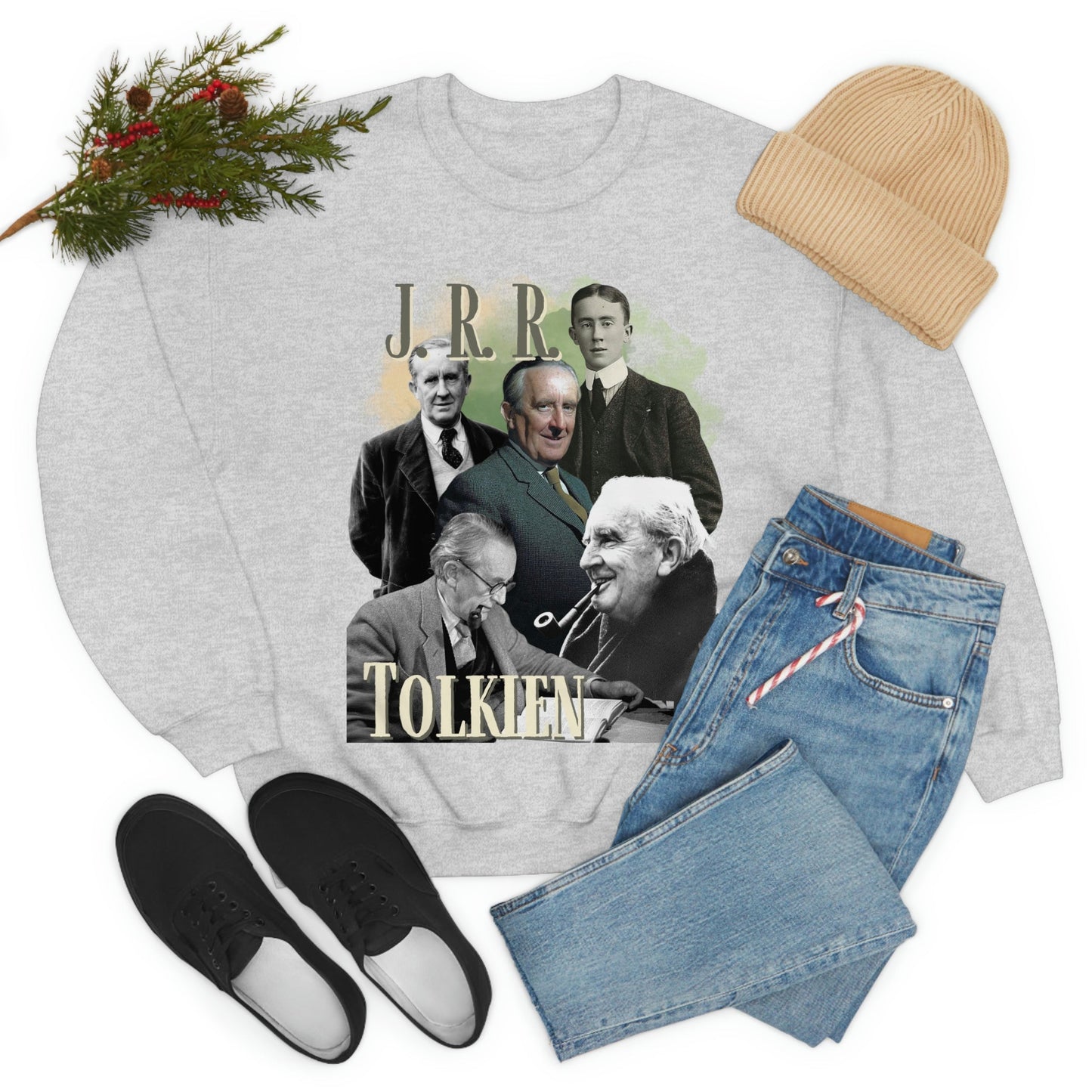 J. R. R. Tolkien Sweatshirt, Vintage Literary Bootleg Pullover Crewneck, Bookish Sweatshirt