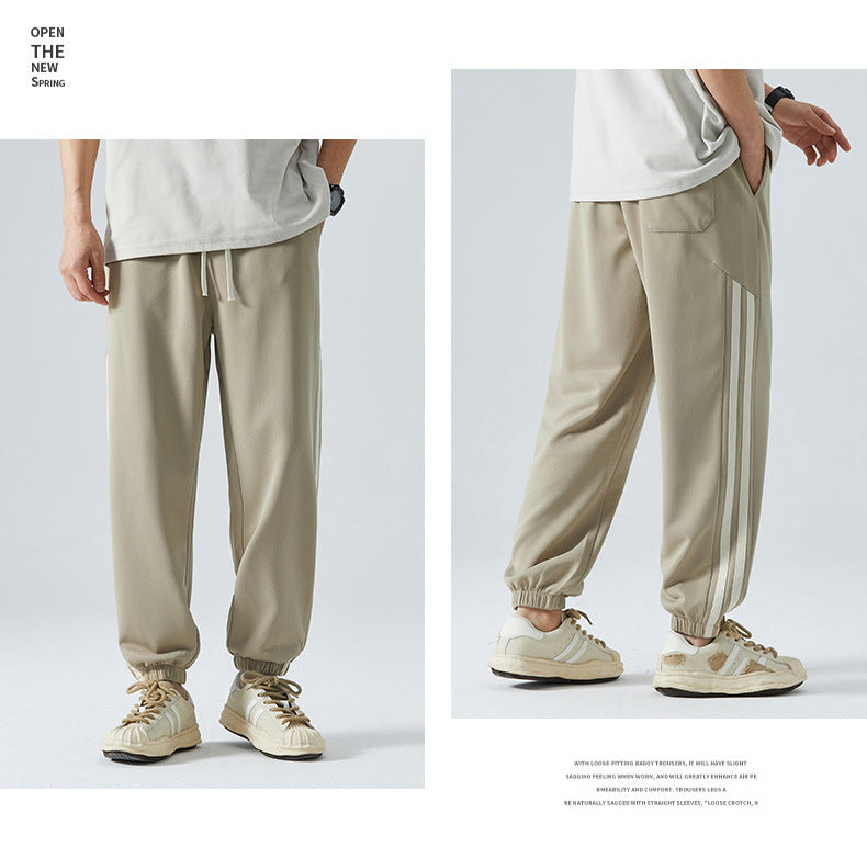 Striped Men's Leisure Sports Pants