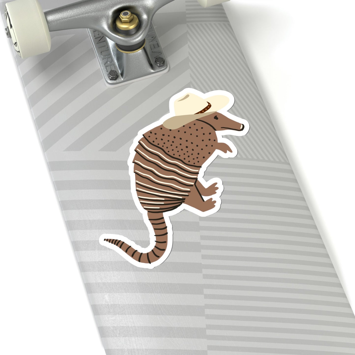 Cowboy Armadillo Kiss-Cut Stickers