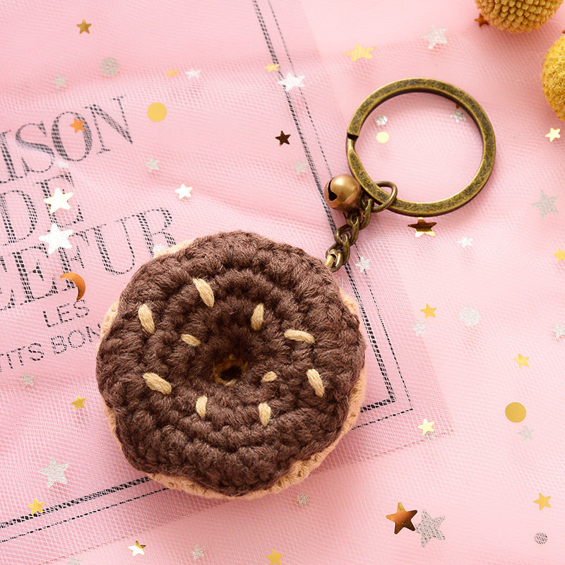 Girl Cute Ins Hand-woven Key Ring Circle