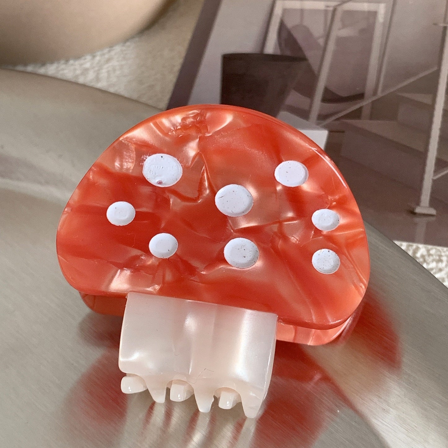 Mushroom Hair Clip