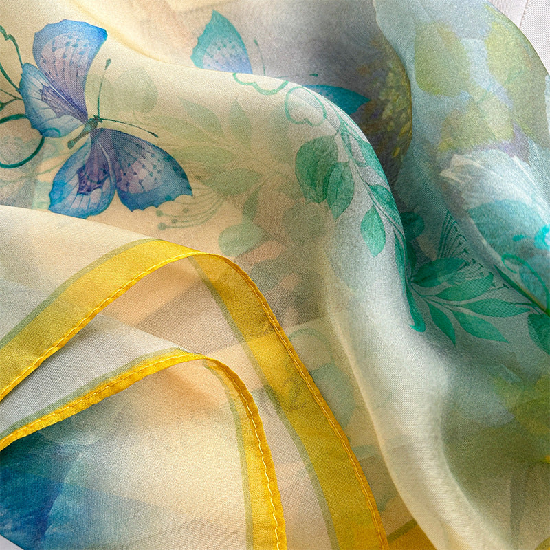 Graceful And Fashionable Silk Chiffon Scarf For Women