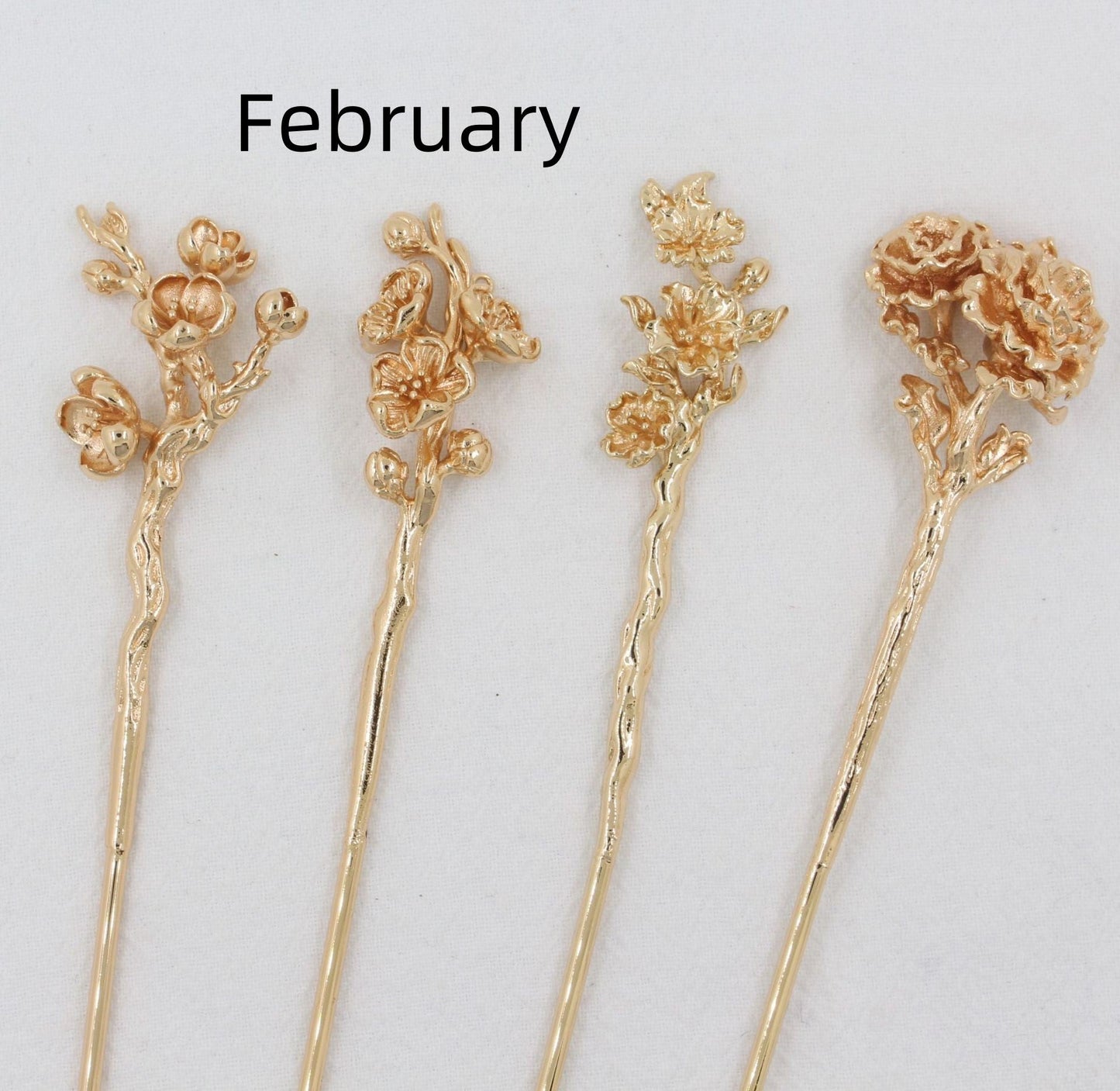 Antique Material Flower Season Hairpin