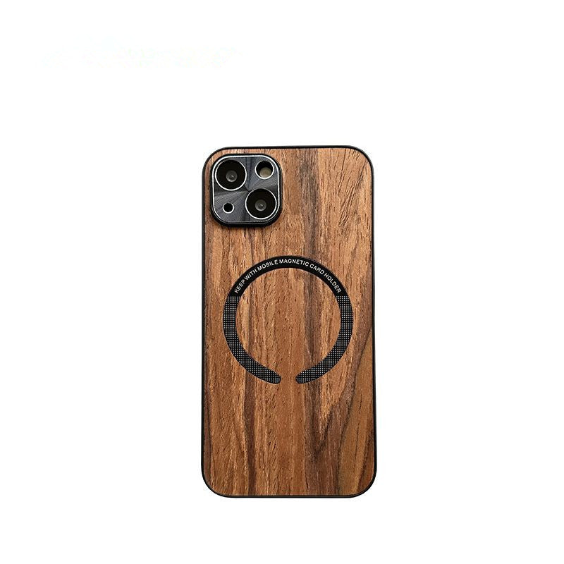 Wood Magnetic All-inclusive Ultra-thin Phone Case