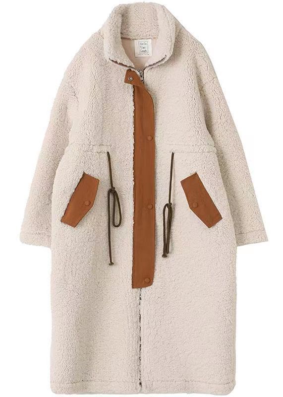 Wool Coat Thickened Mid-length Cotton