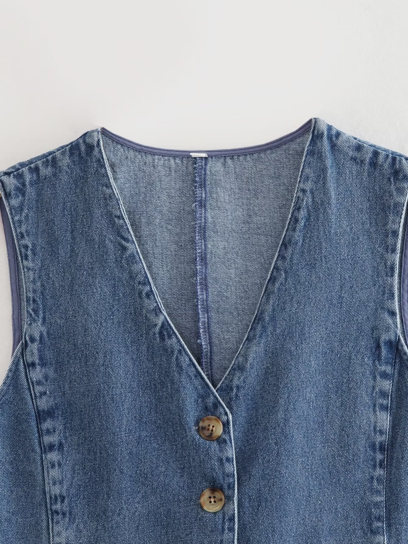 Fashion Denim Waistcoat Vest Women