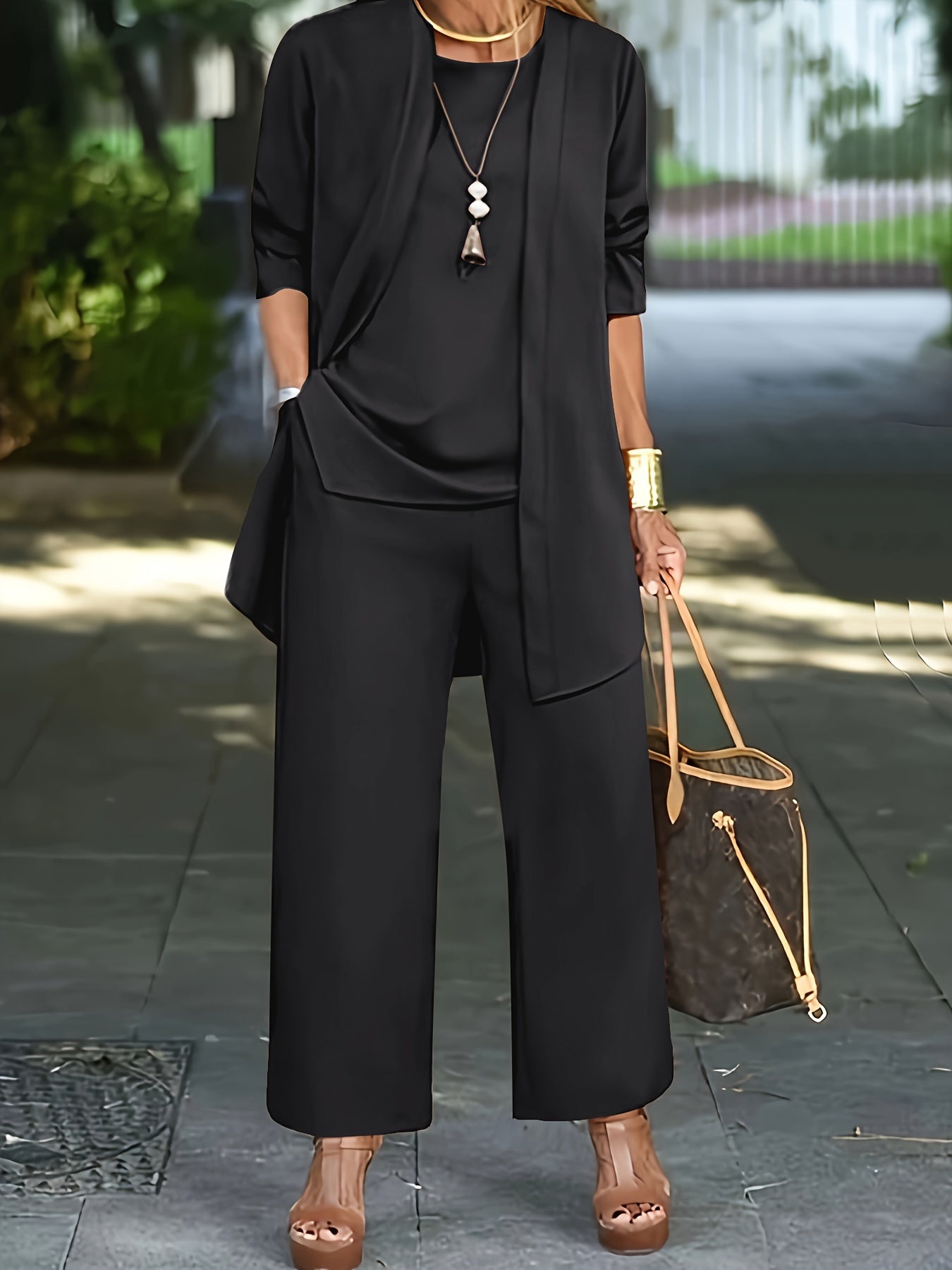Stylish Chic Three Piece Set