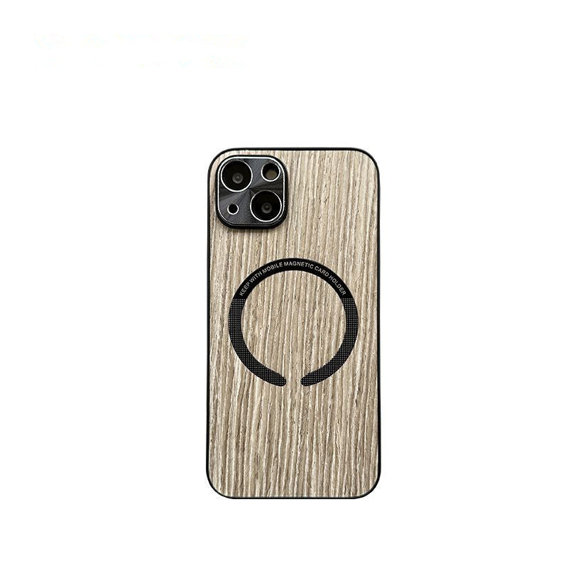 Wood Magnetic All-inclusive Ultra-thin Phone Case