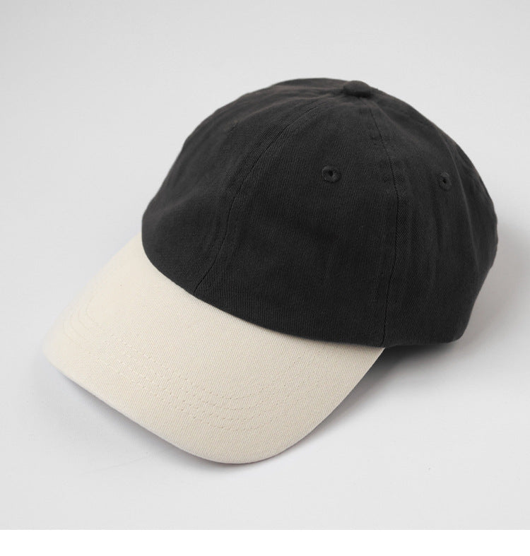 Muted Simple Stitching Ice Cream Color Street Casual Baseball Cap