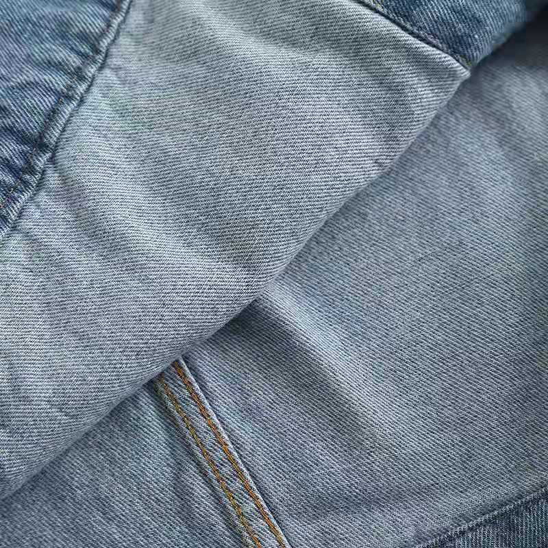 Wash Cotton To Make Old Denim Jacket Mouth