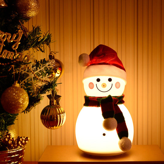 Christmas Snowman Music Portable Night Light