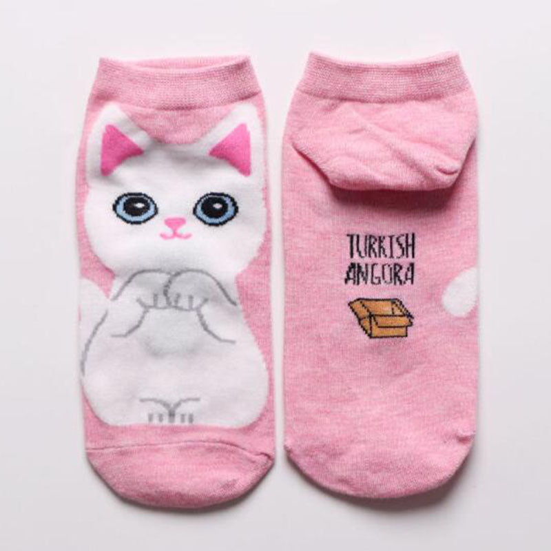 Cotton Boat New Women's Socks Classic Cartoon Socks