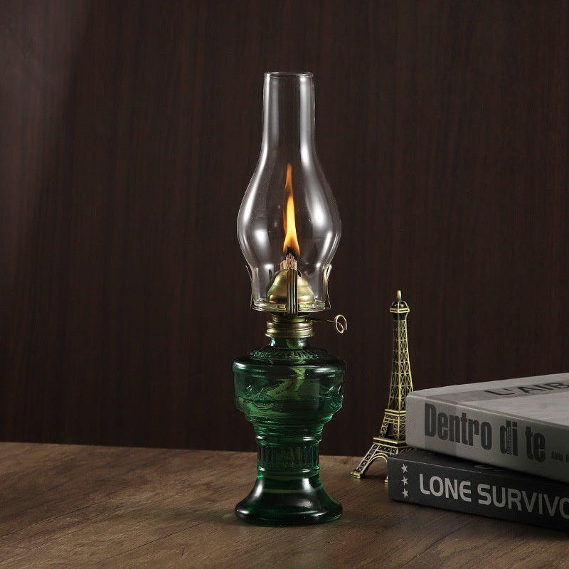 Retro Vintage Glass Kerosene Lamp