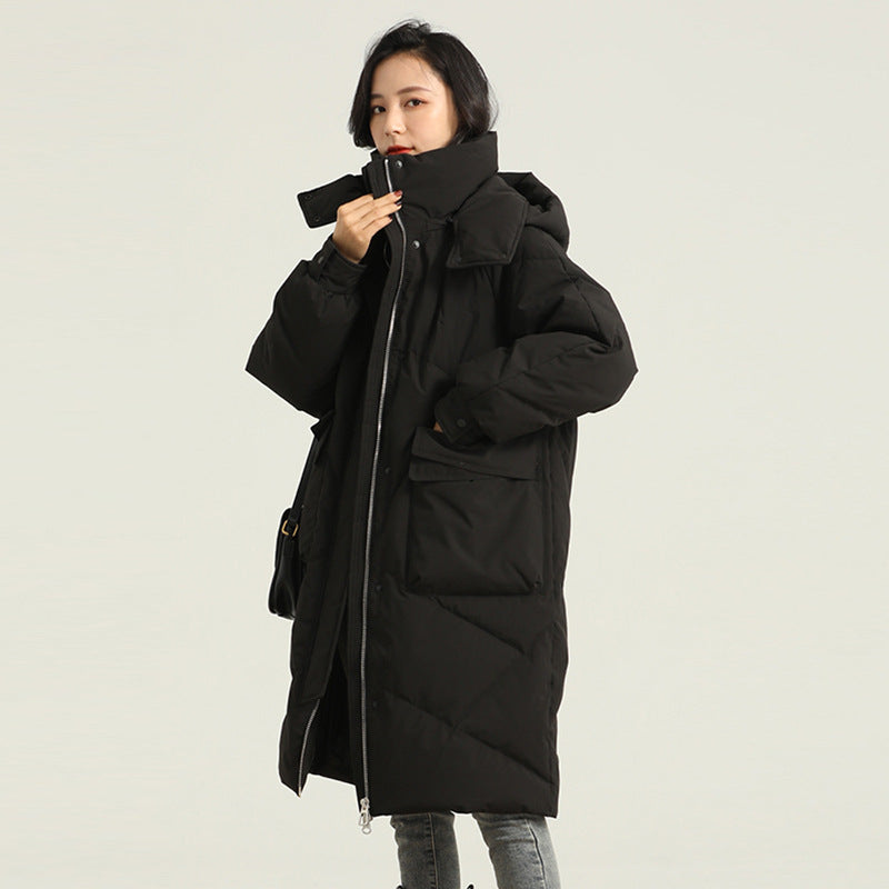 White Down High-end Warm Women's Slimming Coat