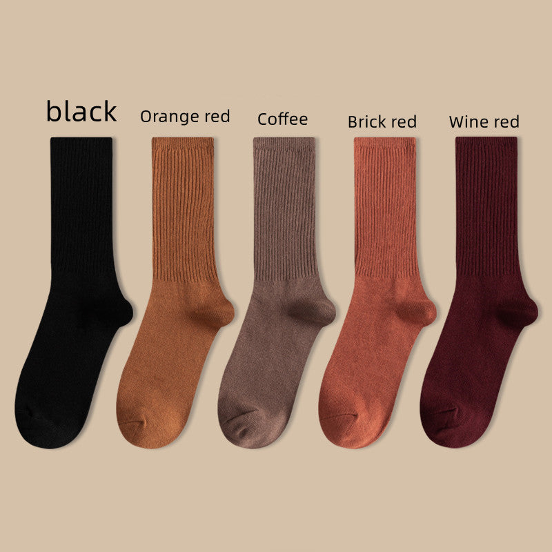 Pure Cotton Simple Stack Socks