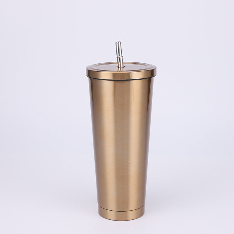 Stainless Steel Large-capacity Straw Insulation Cup