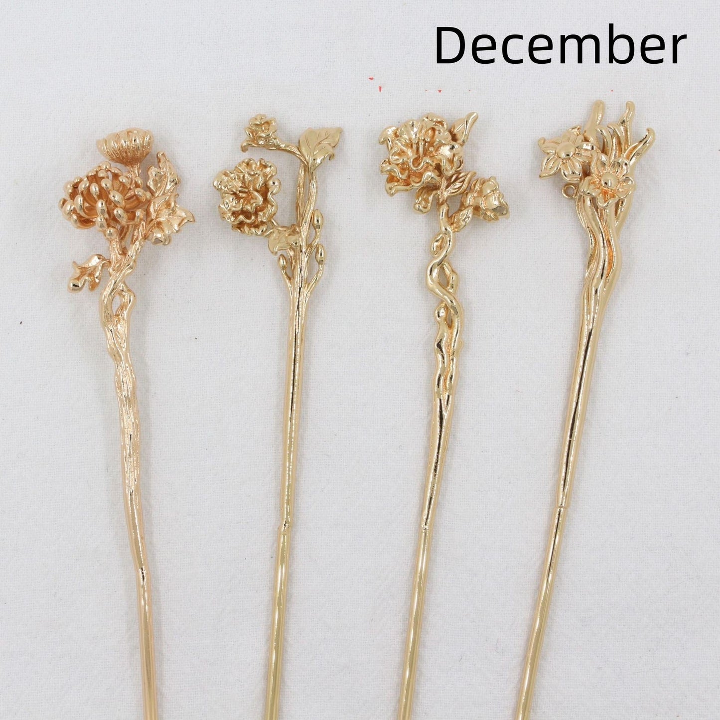 Antique Material Flower Season Hairpin