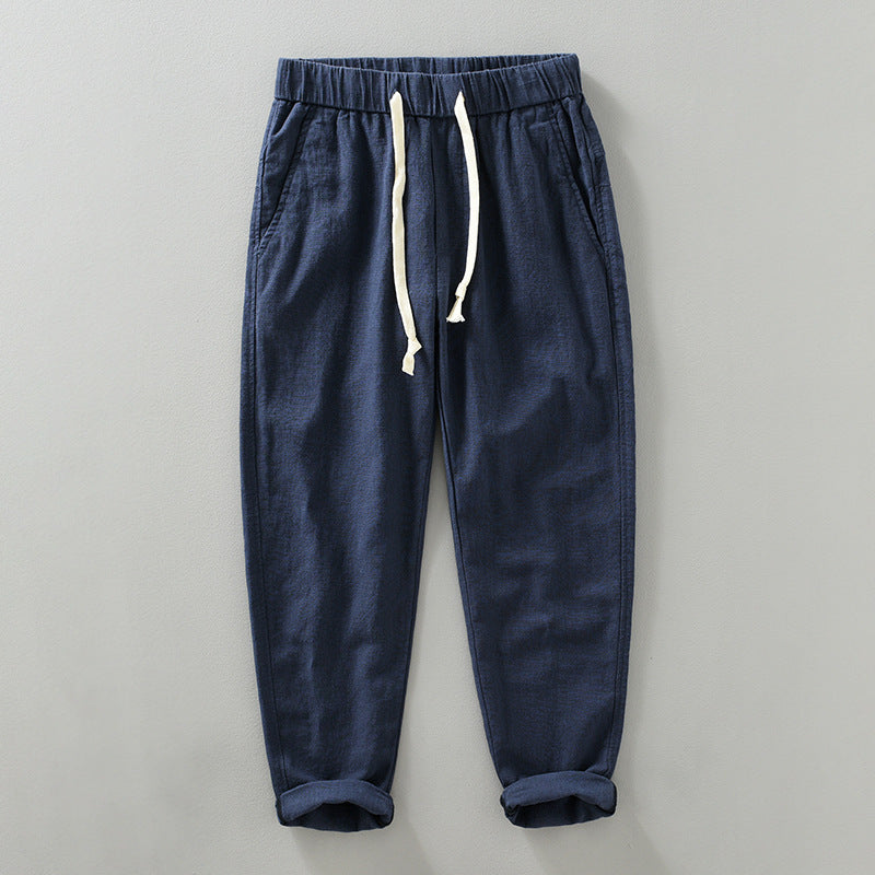 Men's Thin Breathable Cotton And Linen Casual Pants