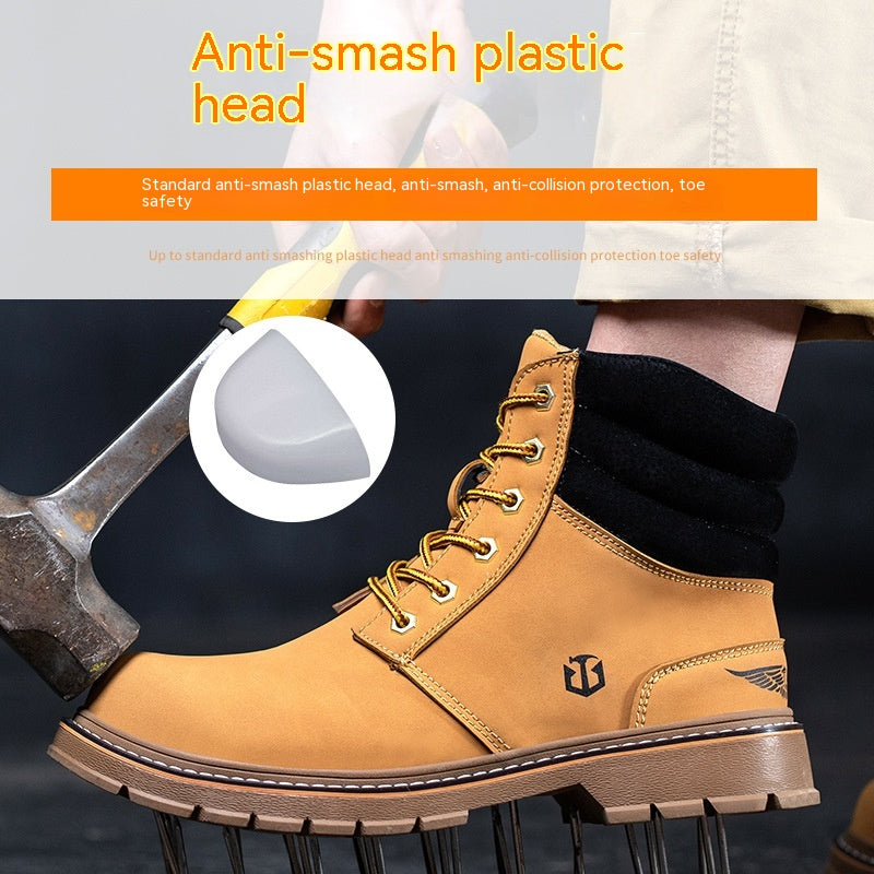 Men's Fashion Casual High-top Labor Protection Shoes