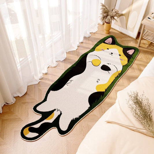 Cartoon Carpet Bedroom Bedside Blanket Window Cushion Washable Cashmere Room Foot Mat