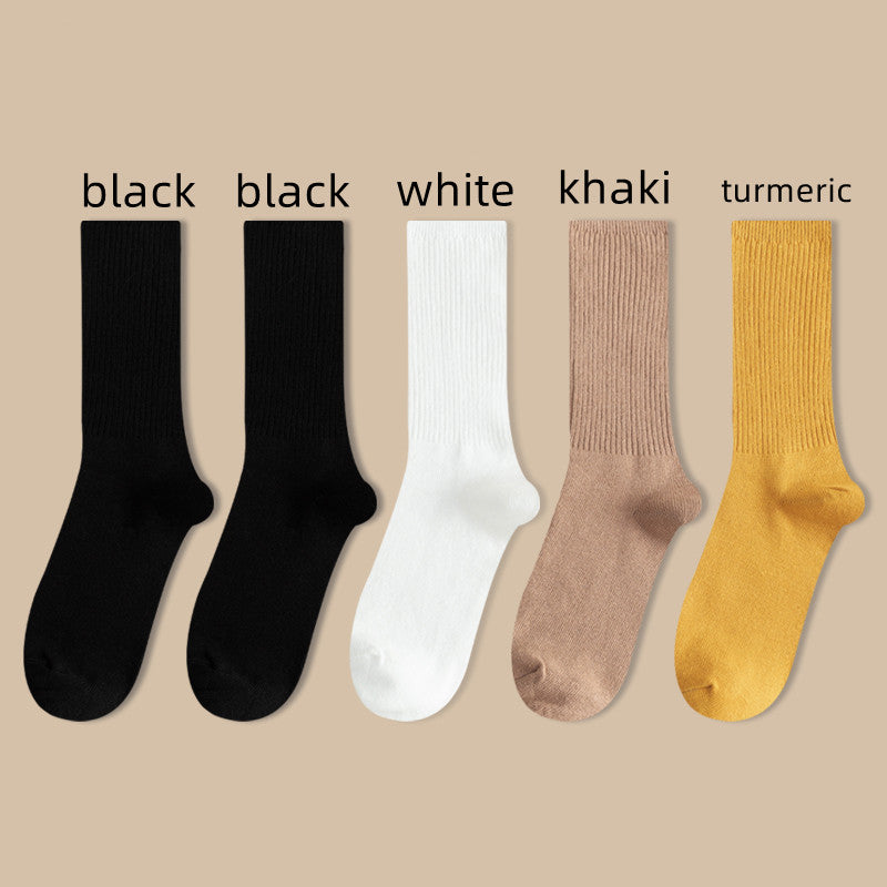 Pure Cotton Simple Stack Socks