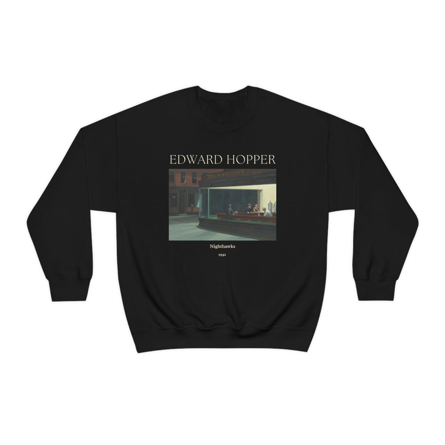 Edward Hopper Nighthawks Art Sweatshirt, Famous Painting Pullover