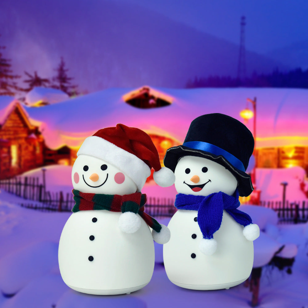 Christmas Snowman Music Portable Night Light